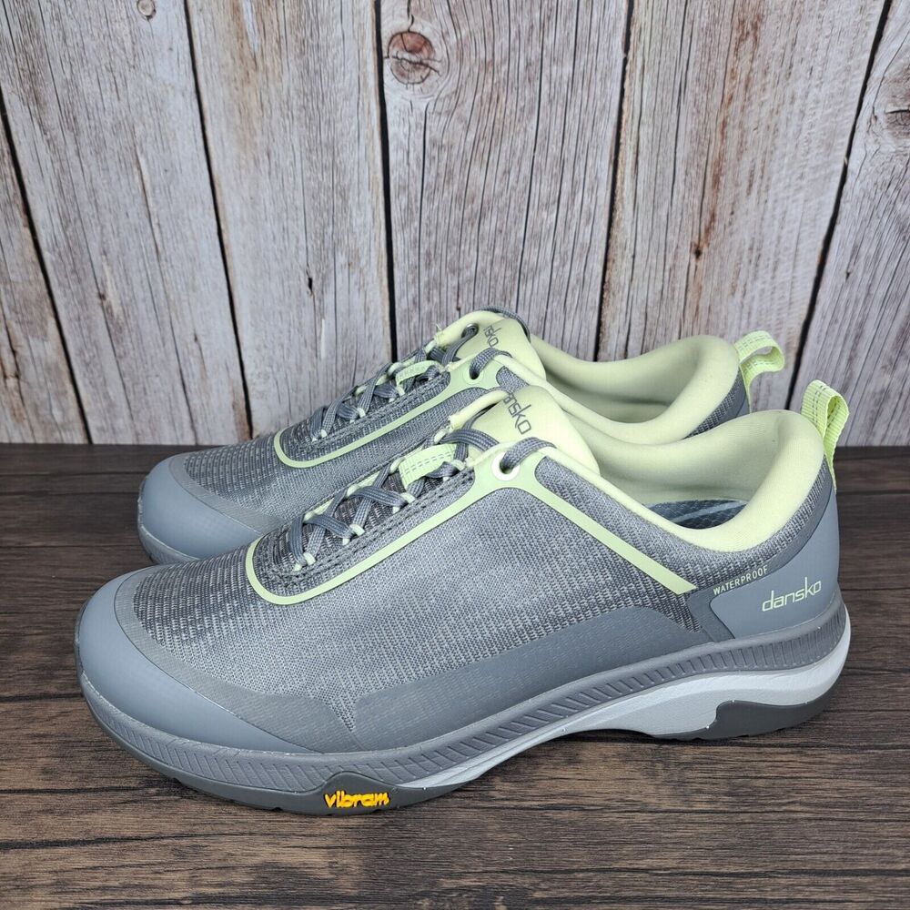 Dansko Makayla Mesh Waterproof Hiking Sneaker Women's Sz 7.5-8 EU38 Gray (VGC)